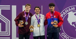 Kenny Zamudio suma la tercera presea de oro para M&eacute;xico en los clavados de Asunci&oacute;n 2025