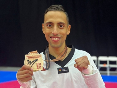 El mexicano Carlos Navarro gana bronce en Campeonato Mundial de Taekwondo, en Azerbaiy&aacute;n
