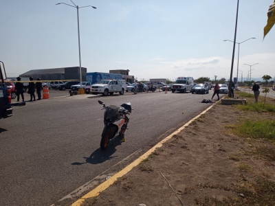 Choque de motos deja saldo de un muerto, en Culiac&aacute;n