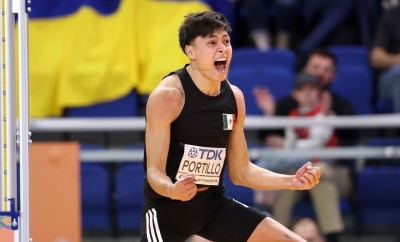Erick Portillo logra hist&oacute;rica plata y mejor marca personal en el Mundial de Atletismo Indoor