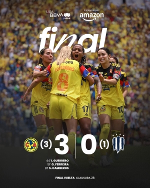 Am&eacute;rica femenil campe&oacute;n del Clausura 2026