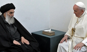 Papa Francisco se reuni&oacute; en Irak con el gran ayatollah Ali al-Sistani