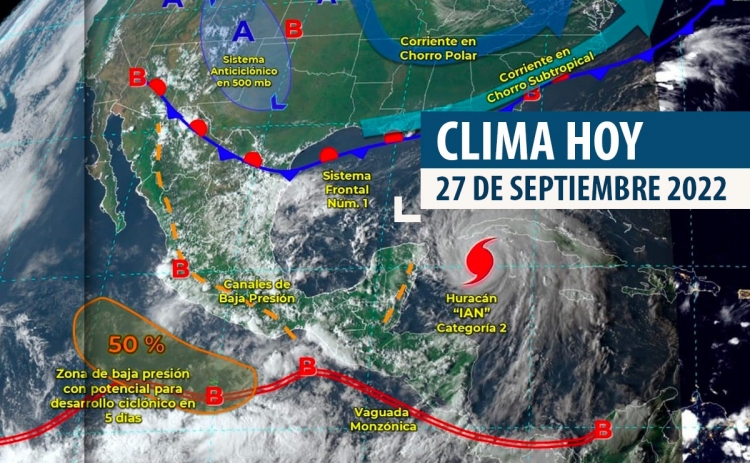 Intervalos de chubascos para Baja California Sur, Sonora, Chihuahua, Nuevo Le&oacute;n, Durango, Sinaloa, Ciudad de M&eacute;xico, Morelos y Tlaxcala