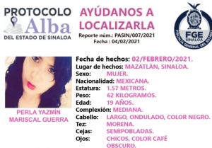 Ay&uacute;danos a encontrar a PERLA YASM&Iacute;N; tiene 19 a&ntilde;os