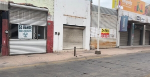 Estragos de la Pandemia y la inseguridad mantienen locales sin rentar en el Centro