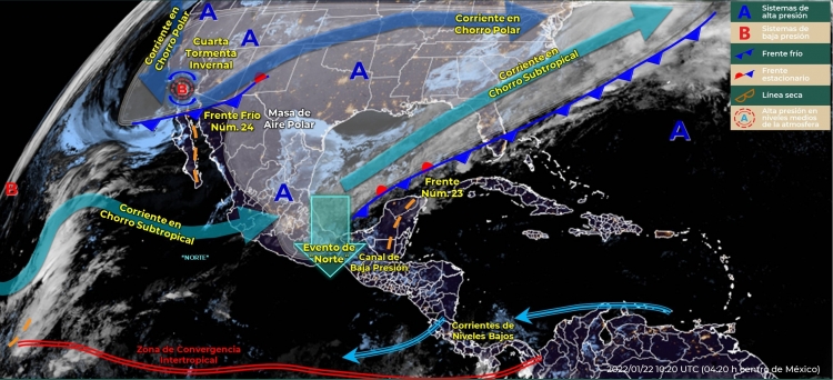 &iexcl;Abr&iacute;guese! Cuarta Tormenta Invernal generar&aacute; descenso de temperaturas en el noroeste de M&eacute;xico