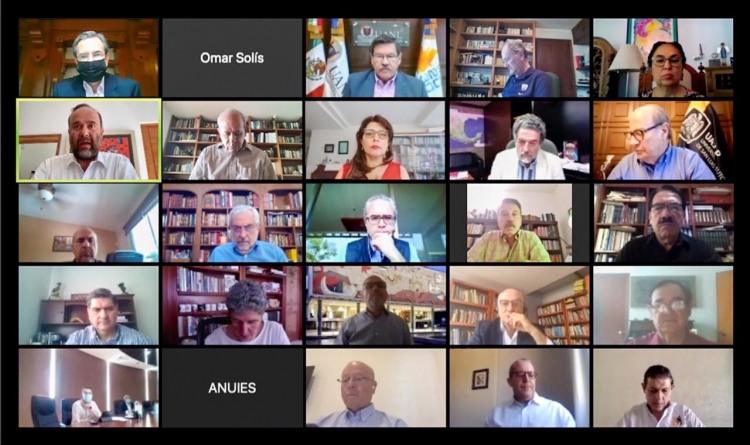 Participa Rector en la Segunda Reuni&oacute;n del Consejo Nacional de ANUIES por videoconferencia