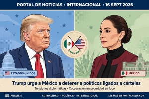 Trump insta a Sheinbaum a detener a los pol&iacute;ticos con nexos con los c&aacute;rteles