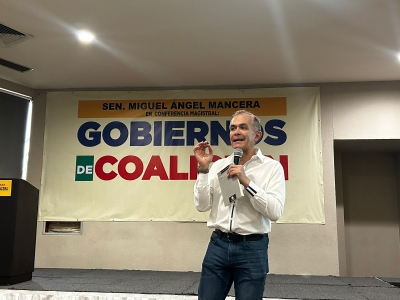 Mancera visita Culiac&aacute;n; imparte conferencia sobre Gobiernos de Coalici&oacute;n