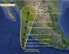 Amanecer&aacute; &ldquo;Orlene&rdquo; el s&aacute;bado convertido en hurac&aacute;n categor&iacute;a 1