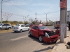 Aparatoso choque por la carretera a Sanaloa deja tres personas heridas, en Culiac&aacute;n