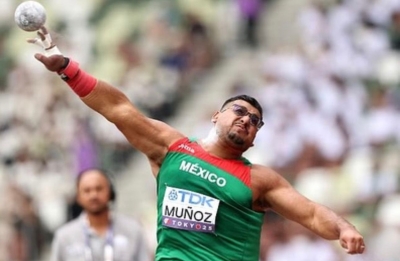 Uziel Mu&ntilde;oz gan&oacute; plata en el lanzamiento de bala del Mundial de Atletismo de Tokio&acute;25