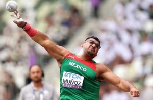 Uziel Mu&ntilde;oz gan&oacute; plata en el lanzamiento de bala del Mundial de Atletismo de Tokio&acute;25