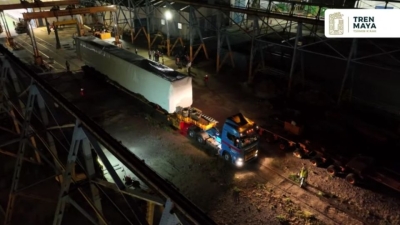 Tren Maya: salen los primeros vagones rumbo a Canc&uacute;n