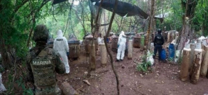 &ldquo;Revienta&rdquo; la Semar tres narcolaboratorios en Sinaloa de Leyva