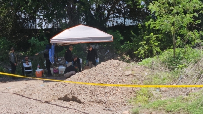 En Aguaruto, cerca del R&iacute;o Culiac&aacute;n, buscadoras de un Colectivo localizan restos humanos