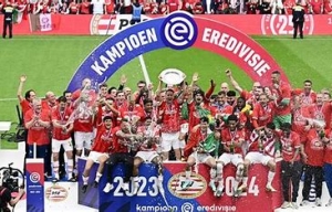 PSV Eindhoven finalmente se proclama campe&oacute;n de la Eredivisie y consigue su t&iacute;tulo 25 de la liga de Pa&iacute;ses Bajos