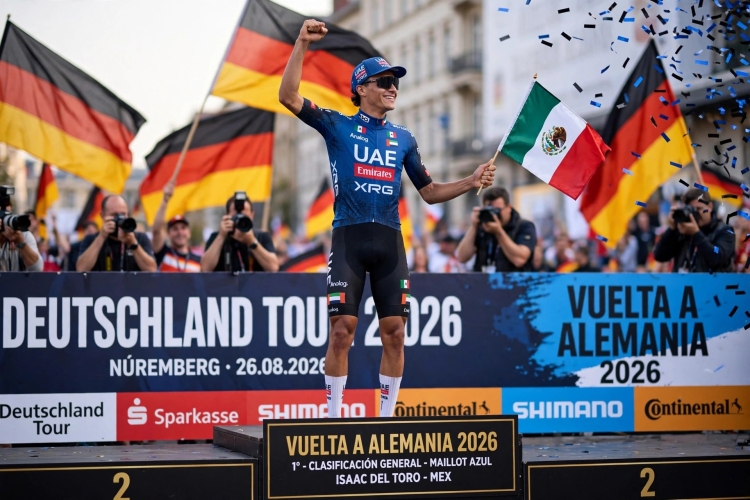 &iexcl;Hist&oacute;rico! Isaac del Toro es nuevo l&iacute;der de la Vuelta a Alemania