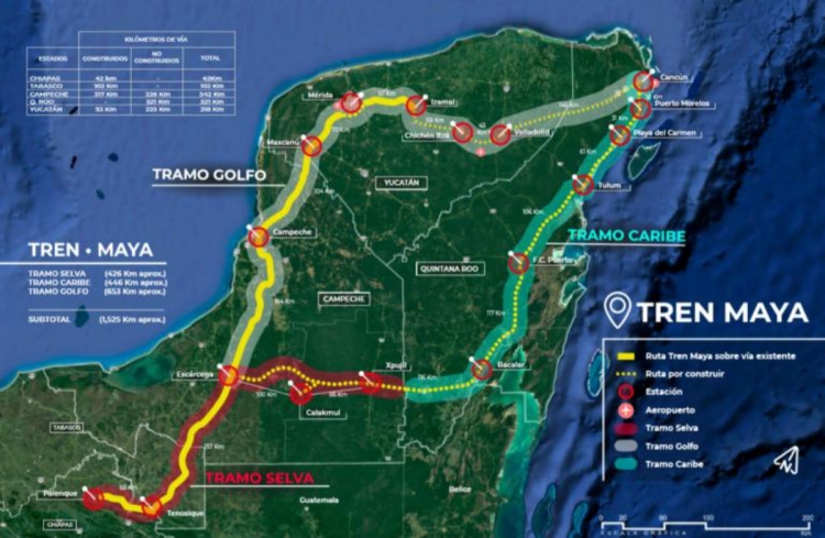 Inician Tren Maya al margen de la ley ambiental