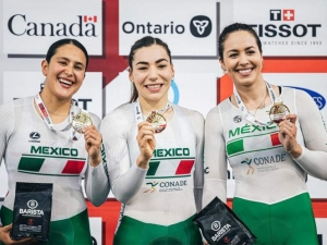 &iexcl;Oro hist&oacute;rico para M&eacute;xico en Ciclismo de velocidad!