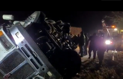 Velocidad e inexperiencia, las causas de la volcadura del tr&aacute;iler conducido por Alexis, en Angostura