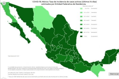 M&eacute;xico acumul&oacute; 253,155 muertes por covid-19