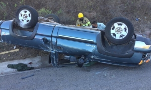 Nueve integrantes de una familia resultan lesionados en volcadura por la carretera M&eacute;xico 15