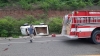 Volcadura de camioneta por la carretera Culiac&aacute;n-Imala deja j&oacute;venes heridos
