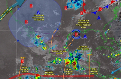 Hoy se prev&eacute;n lluvias fuertes en Sinaloa y Nayarit