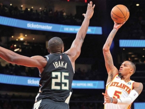 Atlanta pone fin a la racha de Milwaukee; Hawks vence a Bucks 117-98