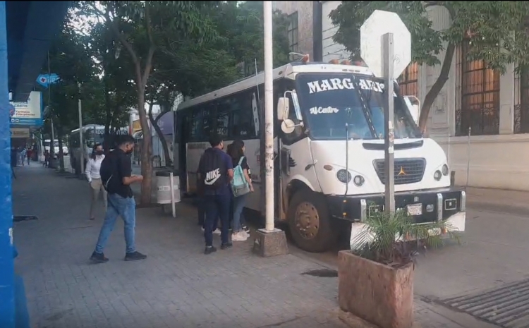 DVyT elimina parada de camiones de ruta Margarita en el Centro y se quejan usuarios