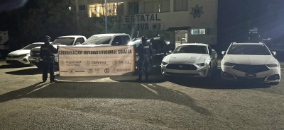 Aseguran en Culiac&aacute;n veh&iacute;culos, armas, cargadores, cartuchos, equipo t&aacute;ctico y puntas de acero: Grupo Interinstitucional