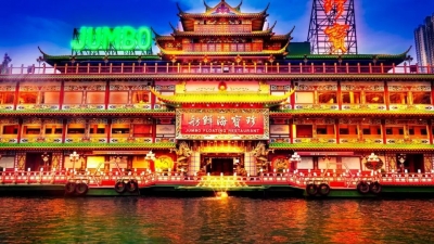 Restaurante flotante m&aacute;s grande del mundo se hunde en Hong Kong