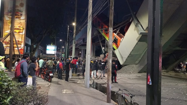 Suman 30 personas fallecidas tras desplome de L&iacute;nea 12 del Metro en la CDMX