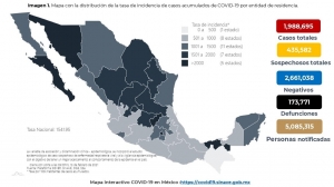 Al 13 de febrero de 2021 hay: 1,988,695 casos confirmados por COVID-19