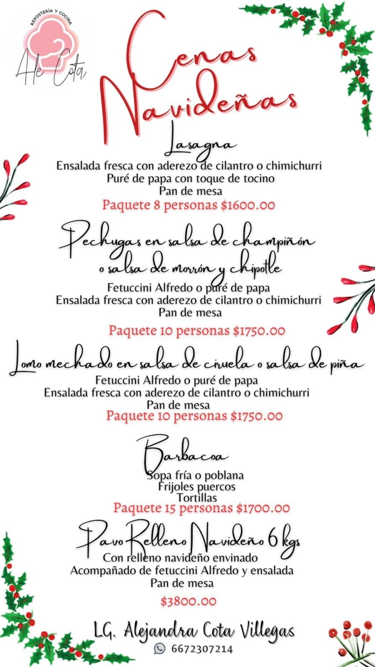 Agasaja a tu paladar con el sabor navide&ntilde;o de la chef Alejandra Cota
