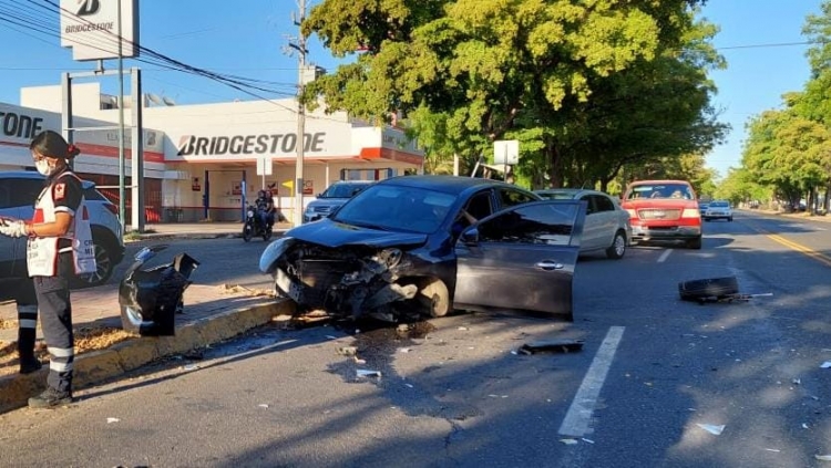 Accidente en la Jorge Almada