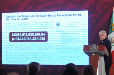 EU regresar&aacute; a M&eacute;xico 246 mdd incautados a H&eacute;ctor Villarreal, extesorero de Moreira