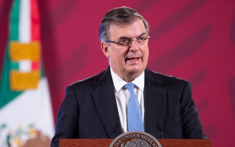 El canciller, Marcelo Ebrard