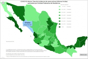 Las muertes por el virus covid-19 incrementaron a 236 mil 469 en M&eacute;xico