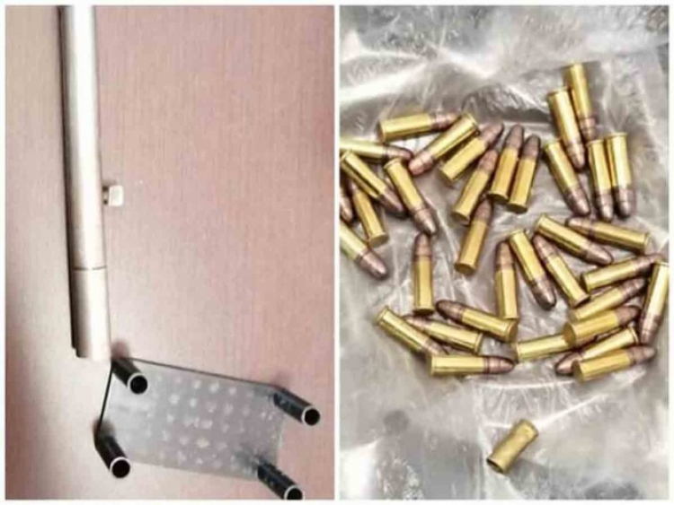 Detienen a estudiante que iba armado al colegio con un lapicero-pistola y cartuchos