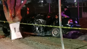 Un muerto y dos lesionados en aparatoso accidente por la Calzada Aeropuerto En Culiac&aacute;n