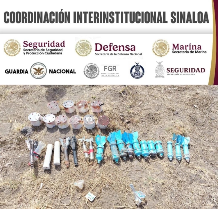 En el municipio de Escuinapa aseguran fuerzas federales artefactos explosivos