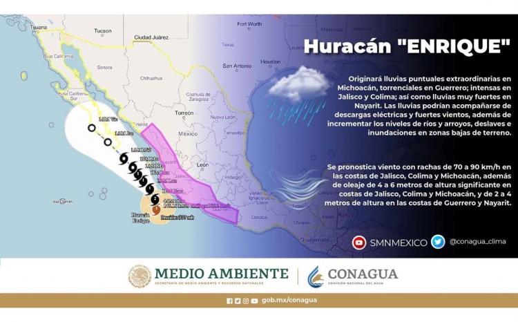 Enrique provoca el cierre del puerto Topolobampo