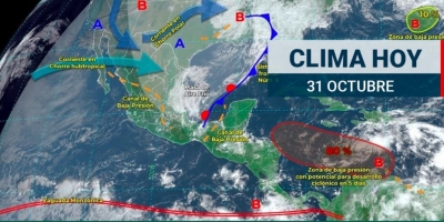 Lluvias fuertes a puntuales muy fuertes y probabilidad de torbellinos o tornados en Coahuila, Nuevo Le&oacute;n y Tamaulipas