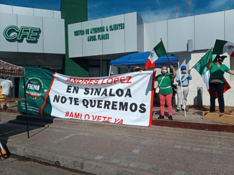 Protestan por los costos excesivos y las altas tarifas de la CFE