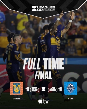 Tigres y Atlas rescatan la noche mexicana; Ju&aacute;rez es goleado en la Leagues Cup