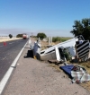 Accidente tipo Volcadura por la costera dej&oacute; dos personas heridas