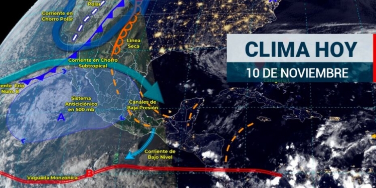 Intervalos de chubascos en zonas del Norte, Sur y Pen&iacute;nsula de Yucat&aacute;n