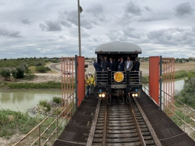 Arranca construcci&oacute;n de nuevo puente ferroviario que conectar&aacute; M&eacute;xico y EU